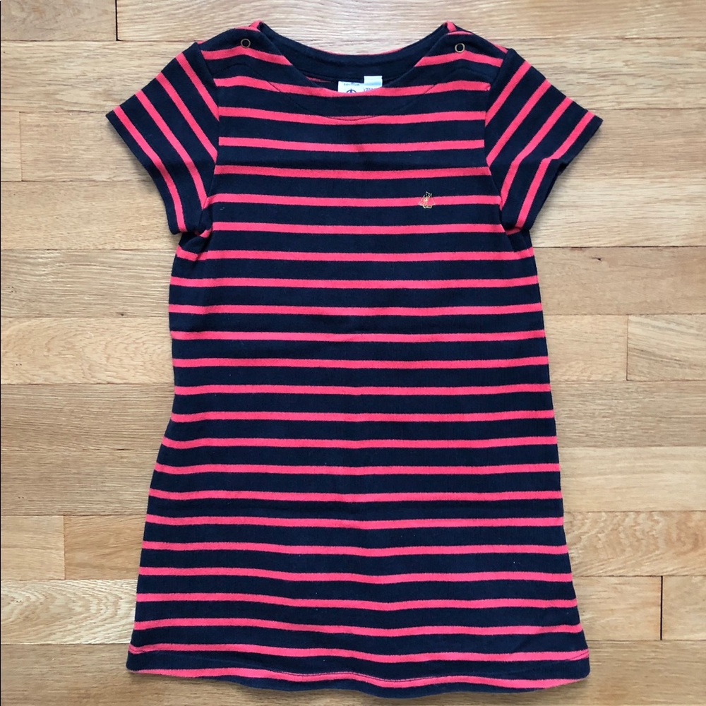 Petit Bateau Girls Striped dress Size 6Y